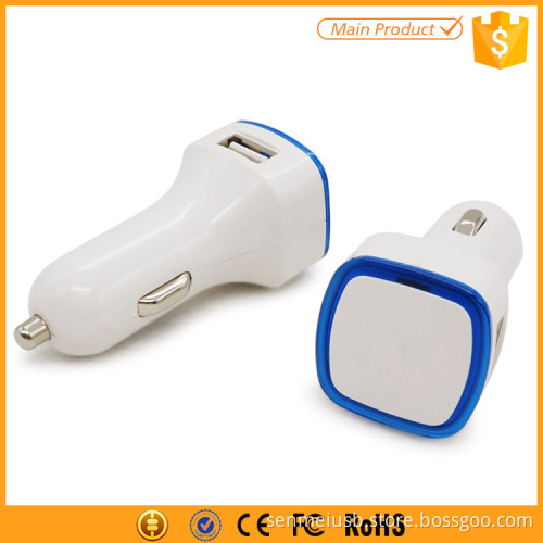 Custom Logo Portable Mini Phone Car Charger, Dual Port Usb Car Charger Oem